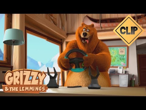 Grizzy découvre la console de jeux vidéo - Grizzy & les Lemmings