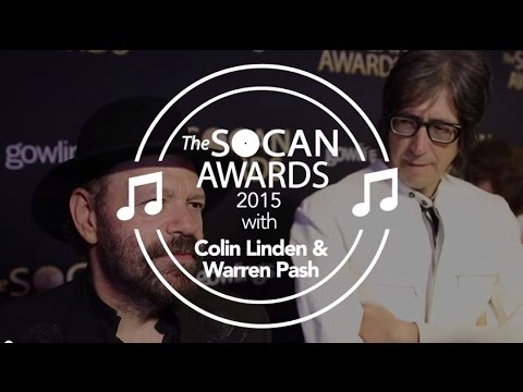 SOCAN Interviews Colin Linden & Warren Pash @ SOCAN Awards 2015