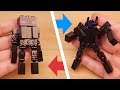 Micro LEGO brick monster mob transformer mech - Lastman (similar to Enderman)
