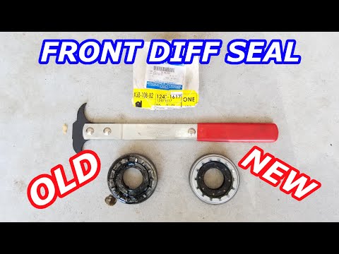 HOW TO REPLACE ENVOY TRAILBLAZER FRONT DIFFERENTIAL INNER SHAFT SEAL