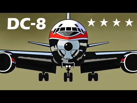 DOUGLAS DC-8 JETLINER - Southern California Enters the Jet Age with Douglas's First Jet Airliner!