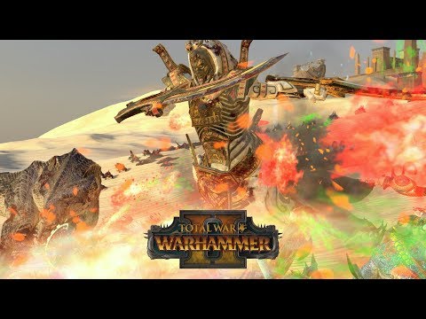 THE SPHINX of USEKPH - Tomb Kings vs Lizardmen // Total War: Warhammer II Online Battle