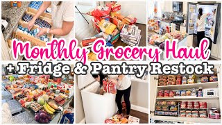 HUGE GROCERY HAUL 2021 // FRIDGE & PANTRY RESTOCK // MASSIVE WALMART & SAMS CLUB GROCERY HAUL