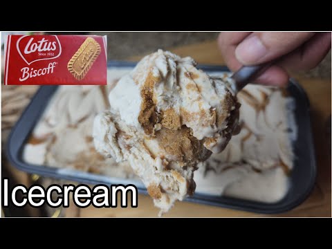 4 Ingredients Lotus Biscoff Icecream | icecream Recipe | lotus Biscoff Recipe | Lotus Icecream