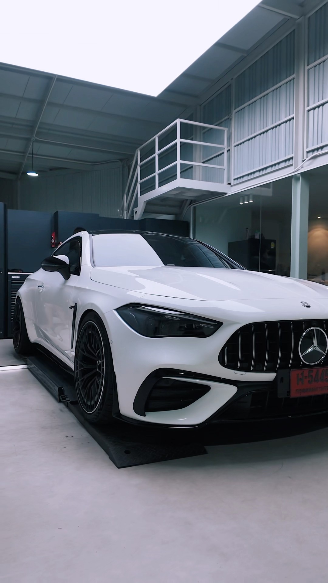 กรองอากาศ #BlackBoost / สปริงโหลด H&R Mercedes #CLE53 AMG #GFORCE