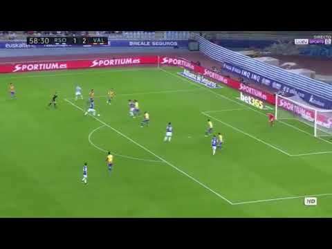 GOL DE MIKEL OYARZABAL. HD Real Sociedad 2 vs Valencia 2
