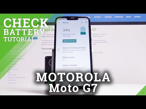 How to Enable Battery Percentage in MOTOROLA Moto G7 - Battery Percentage in Status Bar