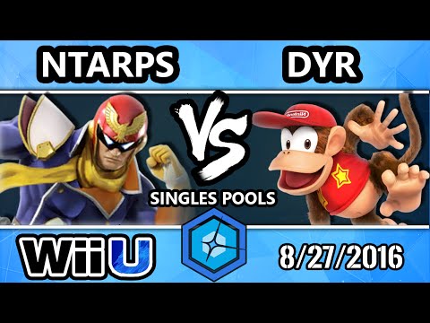 Shine 2016 Smash 4 - Ntarps (Captain Falcon) Vs. MVG | Dyr (Diddy Kong, Cloud) SSB4 R2 Pools
