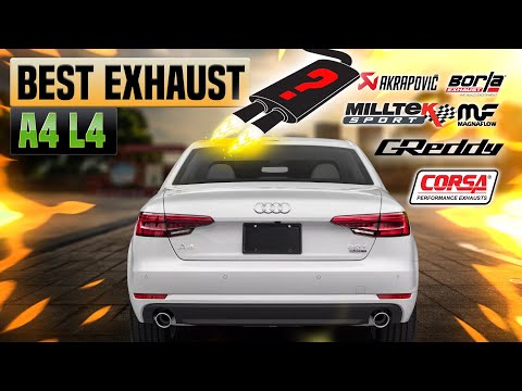 Audi A4 Exhaust Sound L4 🔥 Upgrade,Magnaflow,Borla,Stock,Review,Modified,Corsa,Supersprint,Milltek+