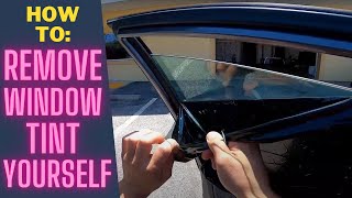 How to easily remove old window tint in less than 20 mins!