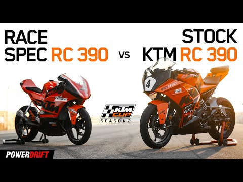 Can the stock KTM RC 390 beat a race-spec RC 390? ft.Emmanuel Jebraj | KTM Cup Season 2 | PowerDrift