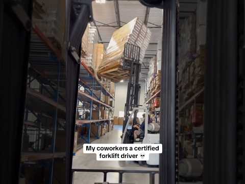 Is this DISASTER the FORKLIFT Operators Fault? #forklift #warehouse #worklife
