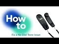 how to fix a no dial tone issue