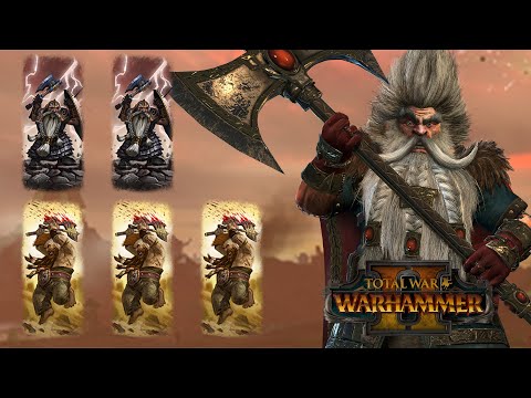 ALL MELEE DWARFS - vs Beastmen // Total War: Warhammer II Online Battle