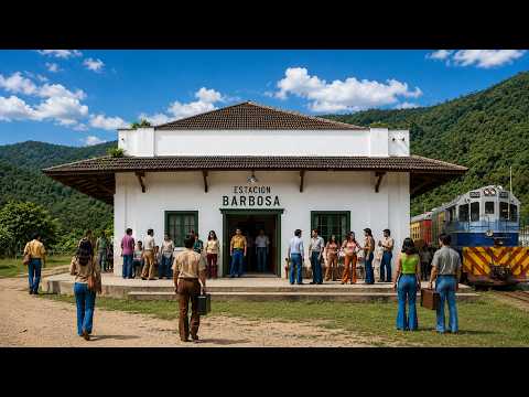Estación del tren en Barbosa, Antioquia.