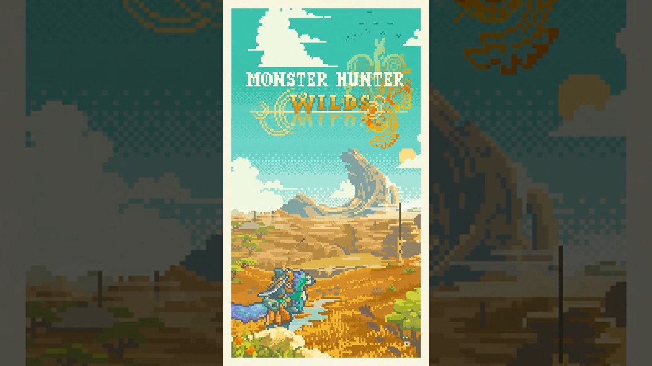 モンハンワイルズが最高すぎたのでテーマ曲を8bit風アレンジしてみた #shorts