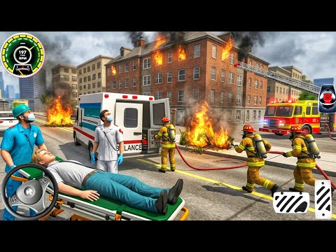 New Firefighter Simulator 2026 🚑 Extreme City Park Fire Rescue - Truck Game Android Gameplay