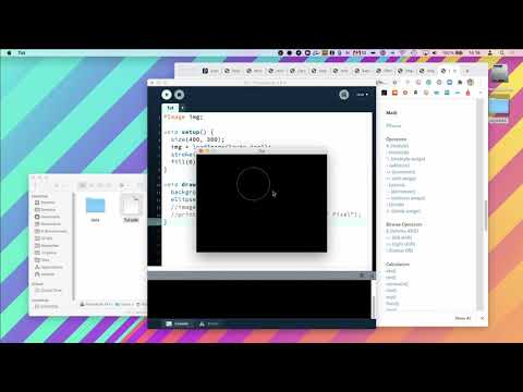 VoidDraw Processing Tutorial - 04 Globale und lokale Variablen, for-Schleife und frameRate