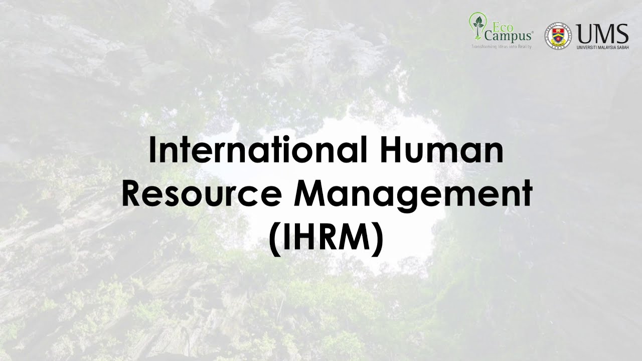 International Human Resource Management