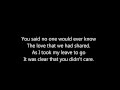 Mumford and Sons - Where Are You Now - Lyrics ...