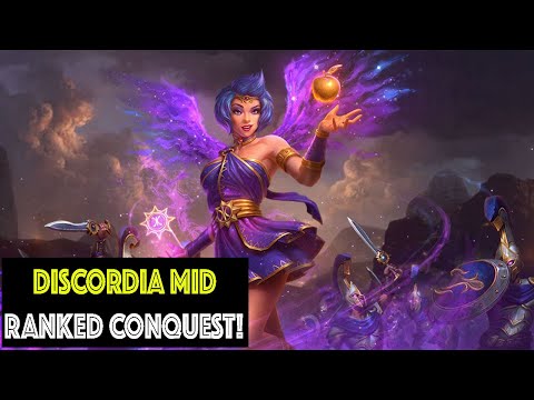 Smite DISCORDIA MID RANKED CONQUEST!