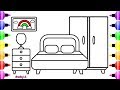 How To Draw Bedroom Coloring Book