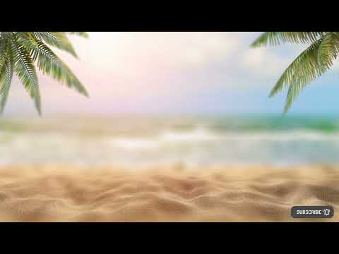 Paradise Beach | Ocean Waves and soft Piano Music | Relaxing
