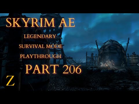 Skyrim Anniversary Edition / Legendary Difficulty Survival Mode Part 206 - Crashes Galore