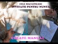 INVITATII PENTRU NUNTA/ CELE MAI GINGASE INVITATII/Create Manual