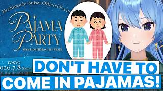 Suisei's Fanmeeting Is Called "Pajama Party" (Hoshimachi Suisei / Hololive) [Eng Subs]