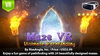 Maze VR: Ultimate Pathfinding Gear VR - Enjoy a fun game of pathfinding with 24 beautifully mazes