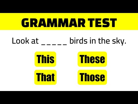 This, That, These, Those - English Grammar Test