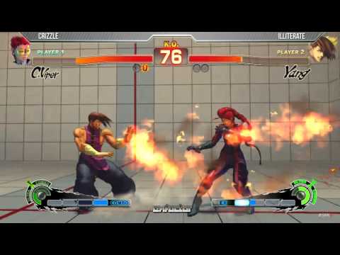 EX-Factor 1.2 (SSFIV:AE 2012) - Crizzle (C. Viper) vs. Illiterate (Yang)