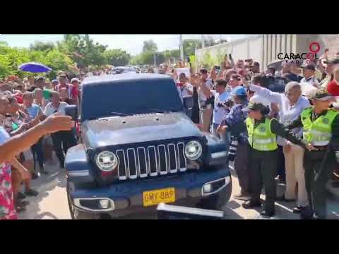 Así fue la llegada de Luis Manuel Díaz a Barrancas, La Guajira