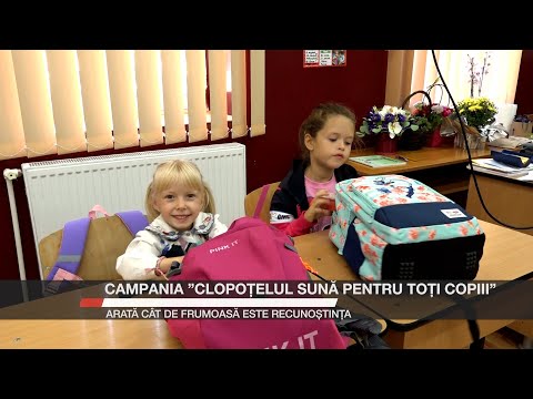 Campania ”Clopoțelul sună pentru toți copiii”, arată cât de frumoasă este recunoștința