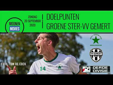 Doelpunten Groene Ster-VV Gemert 20-09-2020