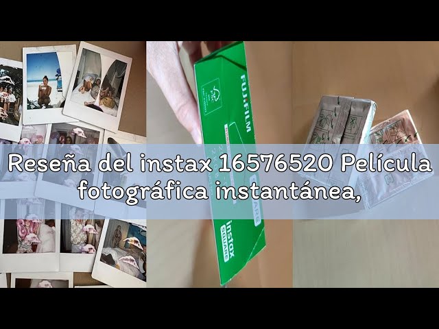 Vídeo relacionado con instax 16576520 Película fotográfica instantánea, Marco Color Blanco, Blanco, 20 Fotos