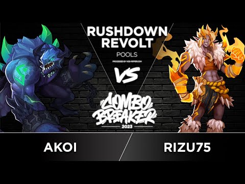 Akoi (The Torment ) vs Rizu75 (Urdah) - Rushdown Revolt Winners Pools - COMBO BREAKER 2023