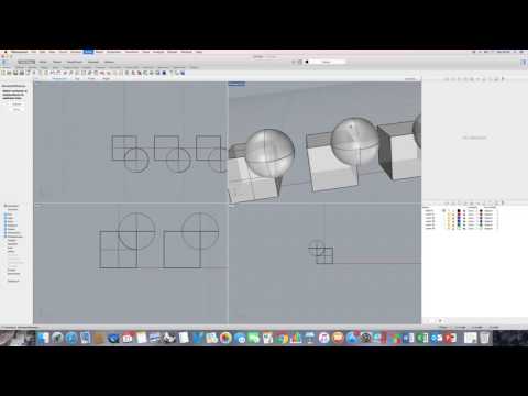 Rhino for Mac Tutorials - Getting Started Series / Tutorial 6 (Boolean Part 1)