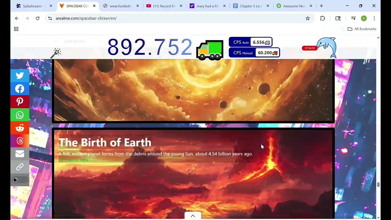 SPACEBAR CLICKER WORLD RECORD (GREEN TRUCK)