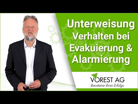 Verhalten bei Evakuierung & Alarmierung Unterweisung online