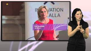 Eva Hamilton, SVT:s vd, talar (del 4 med teckenspråkstolkning)