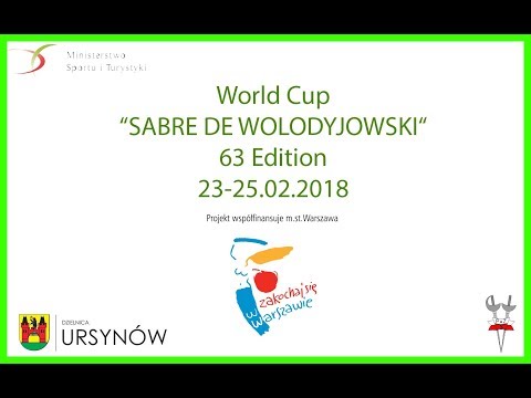 2018 Men's Sabre World Cup Warsaw T64 - T16 - Piste Green