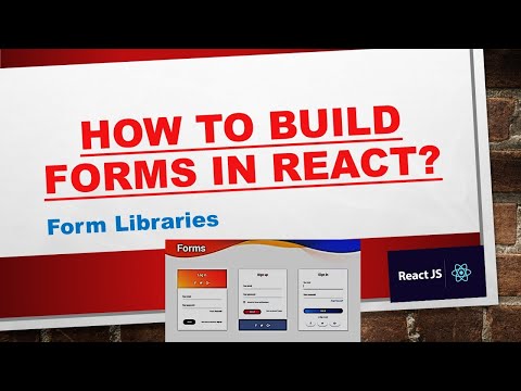 Reactjs Tutorial 11 Forms How To Build Forms In Reactjs Reactjs Tutorial 2021