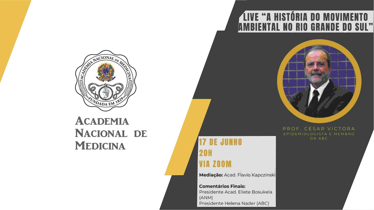 LIVE “A HISTÓRIA DO MOVIMENTO AMBIENTAL NO RIO GRANDE DO SUL” – Rio de janeiro, 17 de junho de 2024.