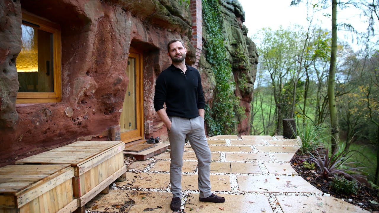 Modern Caveman - Man Builds A $230,000 House In 700-Year-Old Cave - YouTube