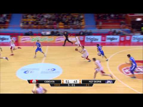 ABA Liga 2014/15, Round 19 match: Cedevita - MZT Skopje Aerodrom (24.1.2015)