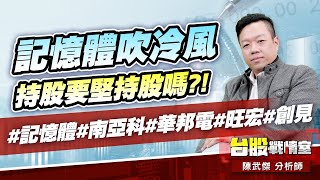 記憶體吹冷風、持股要堅持股嗎?!#記憶體#南亞科#華邦電#旺宏#創見｜小武哥投資事務所｜陳武傑 (圖)