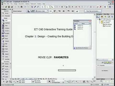 ArchiCAD Tip: Favourites Explained