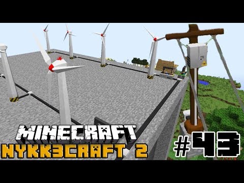 Minecraft Wind Farm & Power Poles #43 - ITA NYKK3CRAFT S2 MOD